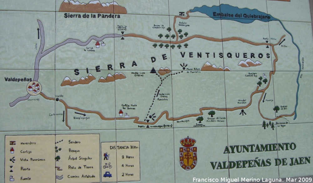 Ventisqueros - Ventisqueros. Mapa