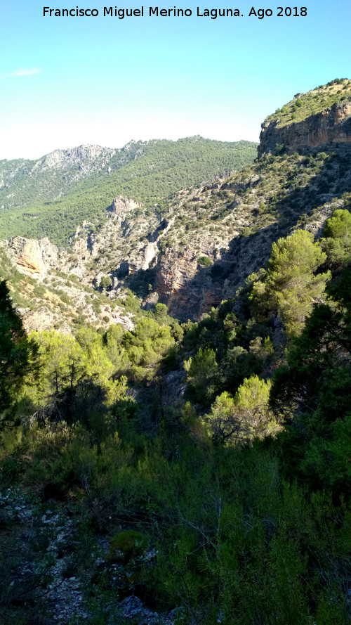 Caon de Pitillos - Caon de Pitillos. Desde la Caada del Sabinar