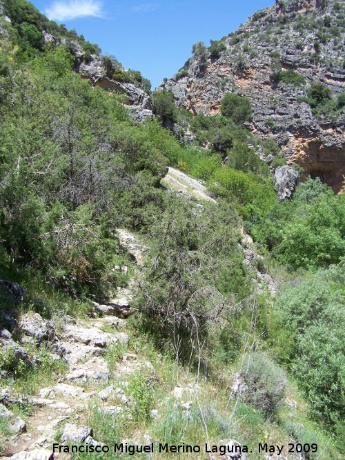 Caon de Pitillos - Caon de Pitillos. Sendero