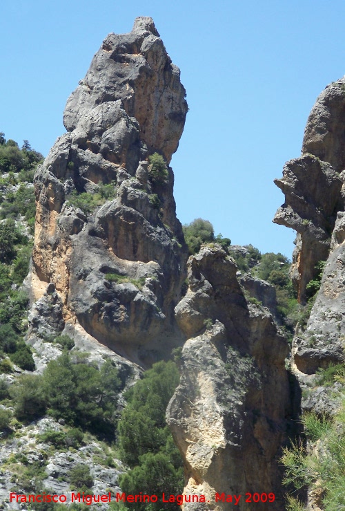 Caon de Pitillos - Caon de Pitillos. Formaciones de piedra caliza