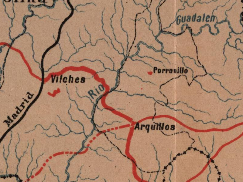 Historia de Vilches - Historia de Vilches. Mapa 1885