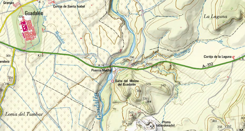 Acueducto del Canal del Guadaln - Acueducto del Canal del Guadaln. Mapa