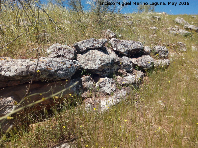 Poblado prehistrico del Cerro del Salto - Poblado prehistrico del Cerro del Salto. Muralla