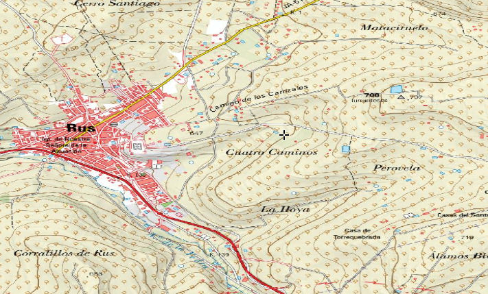 Camino Antiguo de Cuatro Caminos - Camino Antiguo de Cuatro Caminos. Mapa