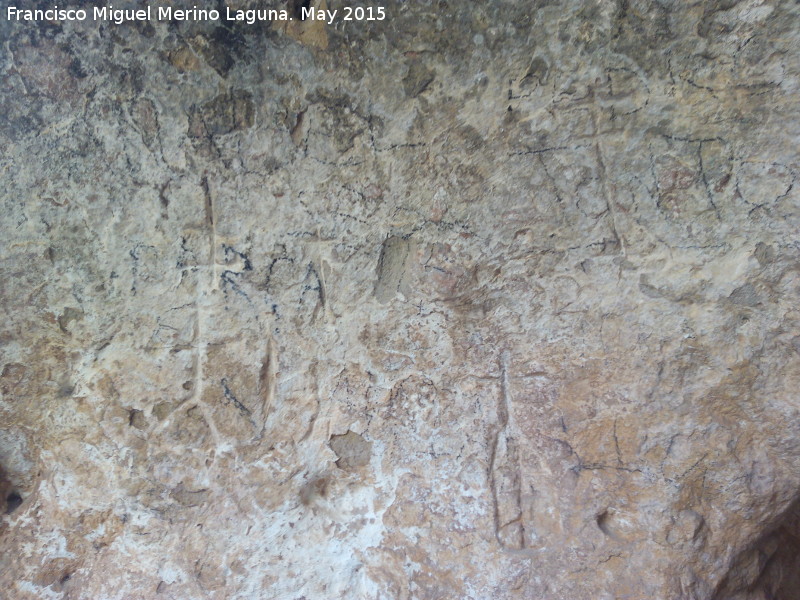 Petroglifos rupestres de la Piedra Hueca Chica - Petroglifos rupestres de la Piedra Hueca Chica. Panel