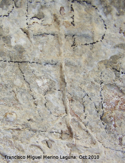 Petroglifos rupestres de la Piedra Hueca Chica - Petroglifos rupestres de la Piedra Hueca Chica. Petroglifo VI smbolo 11