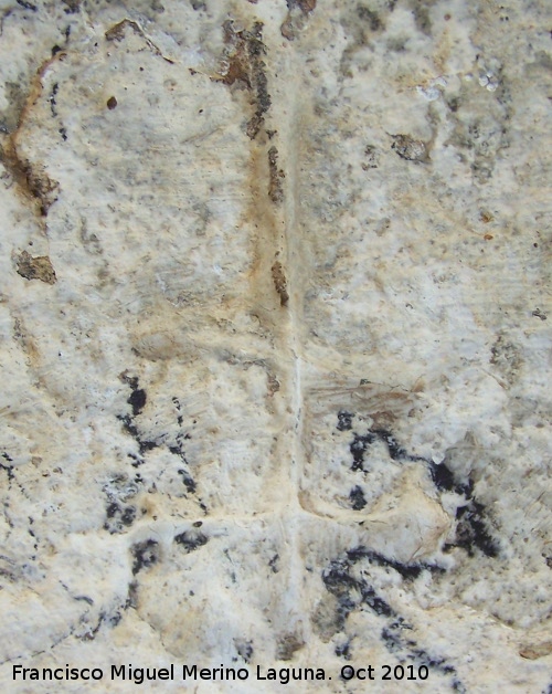 Petroglifos rupestres de la Piedra Hueca Chica - Petroglifos rupestres de la Piedra Hueca Chica. Petroglifo II smbolo 13