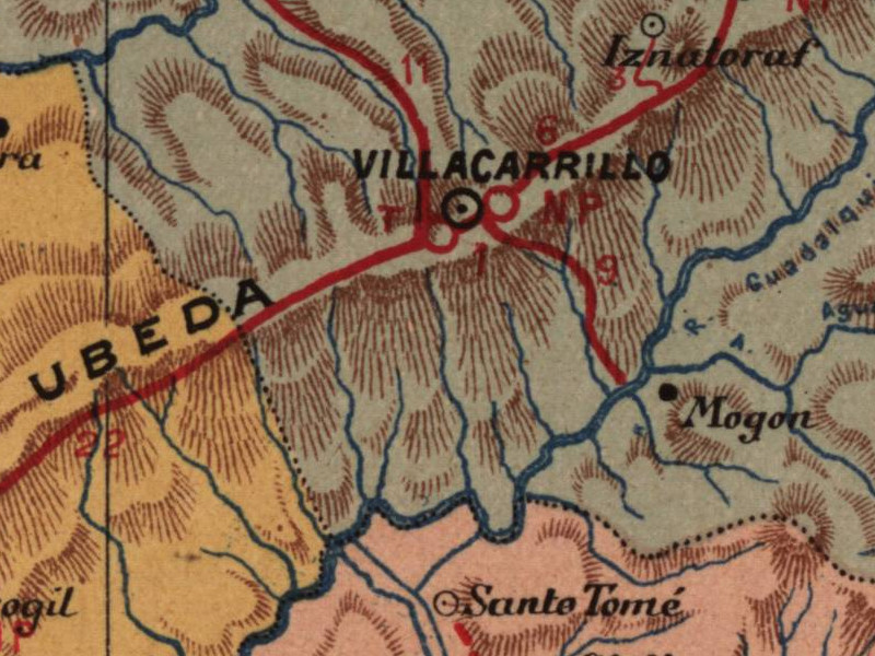 Aldea Mogn - Aldea Mogn. Mapa 1901