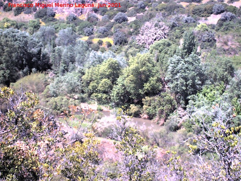 Herrera la vieja - Herrera la vieja. Ro Guadalimar al paso por el yacimiento