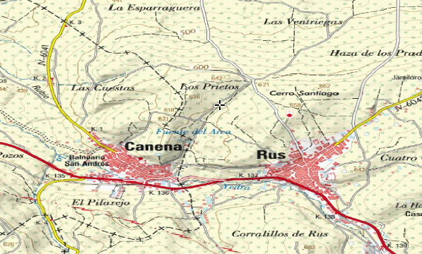 Hueco de La Hila - Hueco de La Hila. Mapa
