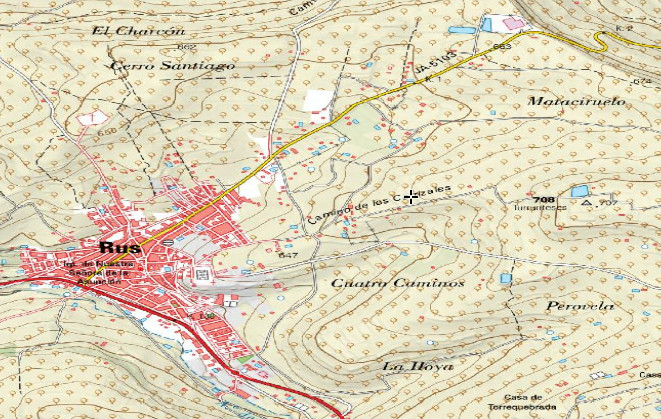 Albarrada del Manzano - Albarrada del Manzano. Mapa