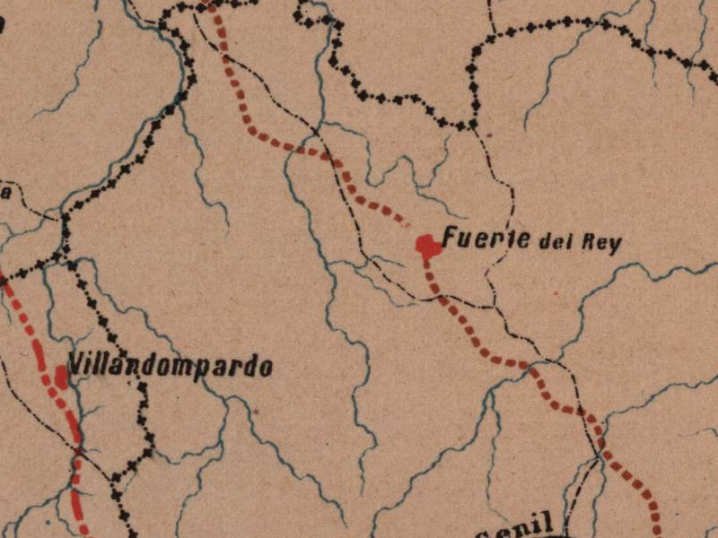 Historia de Villardompardo - Historia de Villardompardo. Mapa 1885