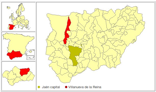 Villanueva de la Reina - Villanueva de la Reina. Localizacin