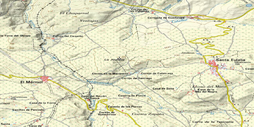 Cerro La Atalaya - Cerro La Atalaya. Mapa