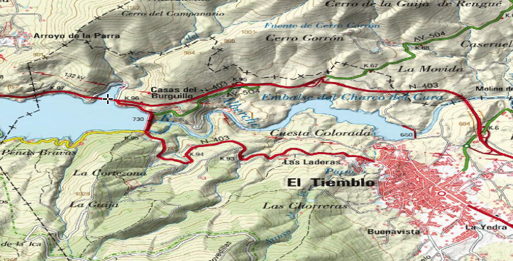 Puente La Chorreta - Puente La Chorreta. Mapa