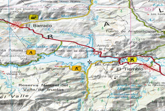 Aldea Las Cruceras - Aldea Las Cruceras. Mapa