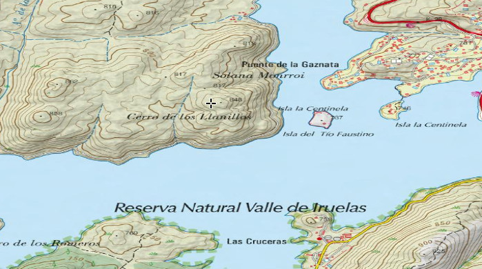Cerro de los Llanillos - Cerro de los Llanillos. Mapa