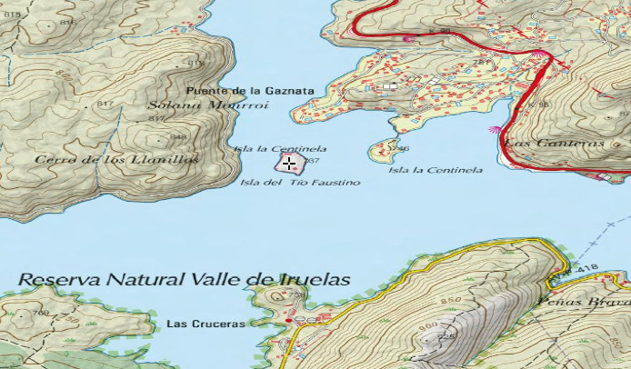 Isla del To Faustino - Isla del To Faustino. Mapa