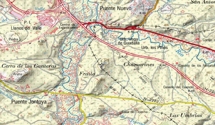 Cerro Fraila - Cerro Fraila. Mapa