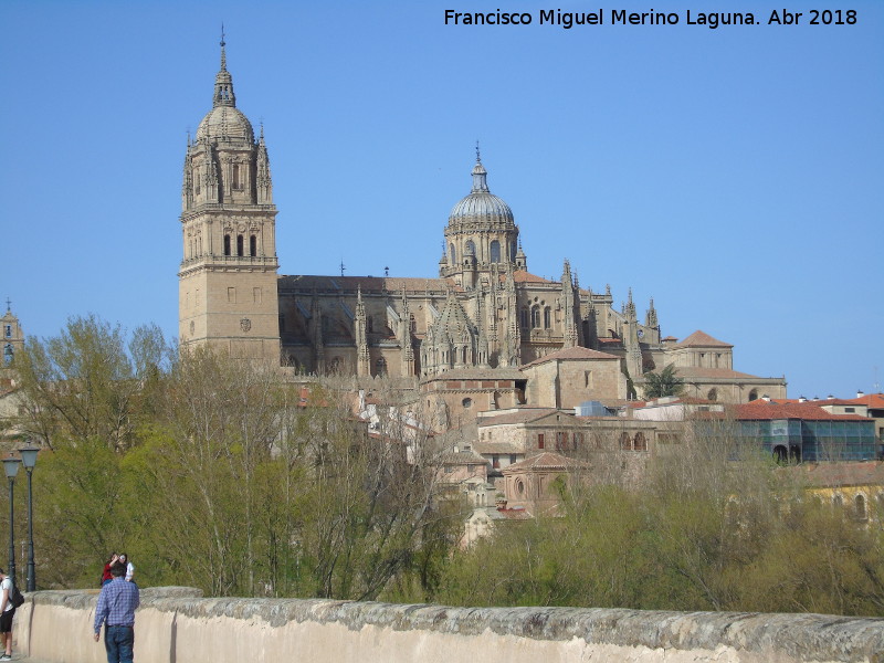 Puente Romano - Puente Romano. Vista de las catedrales desde el puente