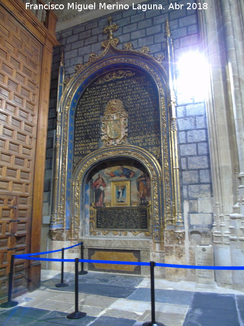 Catedral Nueva. Capilla de Diego de Neyla - Catedral Nueva. Capilla de Diego de Neyla. Tumba del arcediano Roque de Vergas