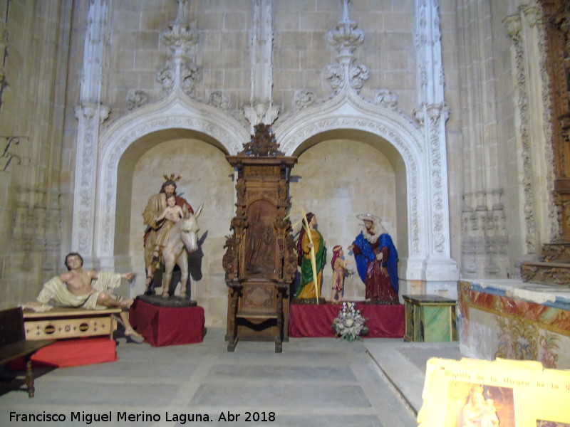 Catedral Nueva. Capilla de la Virgen de la Cabeza - Catedral Nueva. Capilla de la Virgen de la Cabeza. La Borriquilla