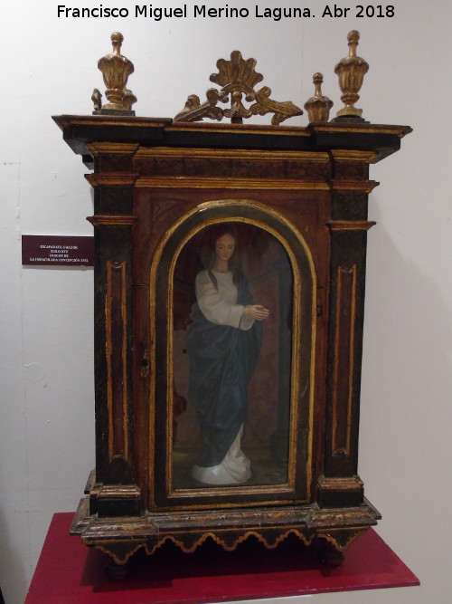 Capilla porttil - Capilla porttil. Capilla porttil de la Inmaculada Concepcin del siglo XVI. Exposicin Palacio Episcopal Salamanca