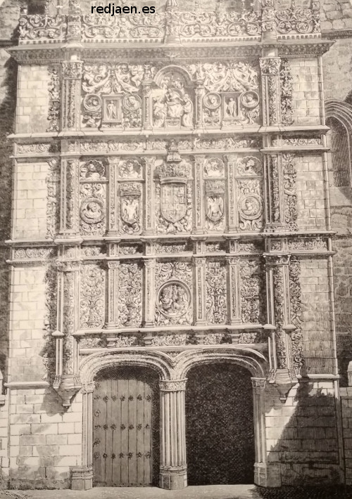 Escuelas Mayores. Fachada Rica - Escuelas Mayores. Fachada Rica. Dibujo antiguo