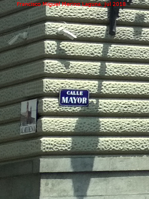 Calle Mayor - Calle Mayor. Placa