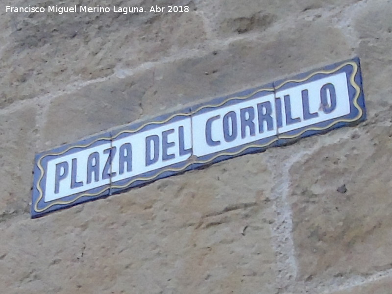 Plaza del Corrillo - Plaza del Corrillo. Placa