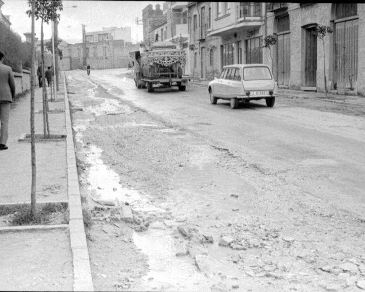 Calle Juan Montilla - Calle Juan Montilla. Foto antigua