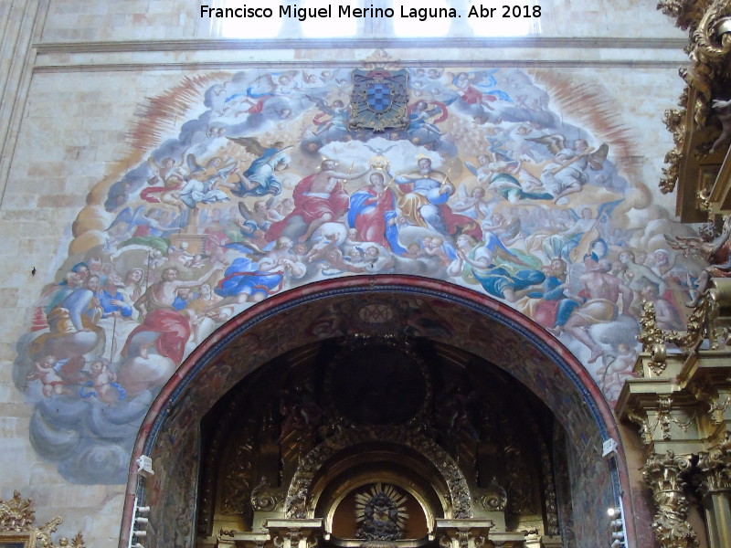 Convento de San Esteban. Capilla de la Virgen del Rosario - Convento de San Esteban. Capilla de la Virgen del Rosario. Fresco