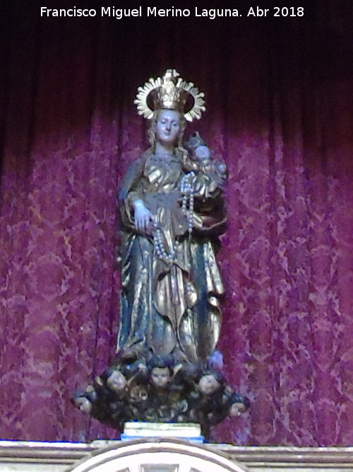 Convento de San Esteban. Capilla de la Virgen del Rosario - Convento de San Esteban. Capilla de la Virgen del Rosario. Virgen del Rosario
