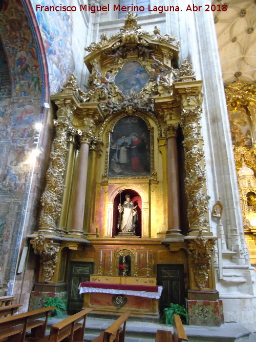 Convento de San Esteban. Retablo de Domingo de Guzmn - Convento de San Esteban. Retablo de Domingo de Guzmn. 
