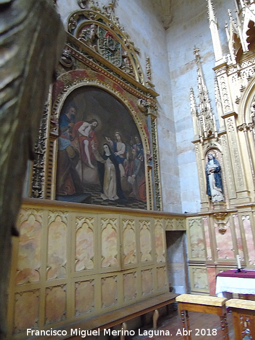 Convento de San Esteban. Capilla de Santa Catalina de Siena - Convento de San Esteban. Capilla de Santa Catalina de Siena. Retablo lateral