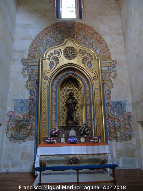 Convento de San Esteban. Capilla Cuerta del Evangelio - Convento de San Esteban. Capilla Cuerta del Evangelio. Retablo