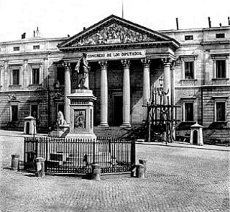 Palacio de las Cortes - Palacio de las Cortes. Siglo XIX