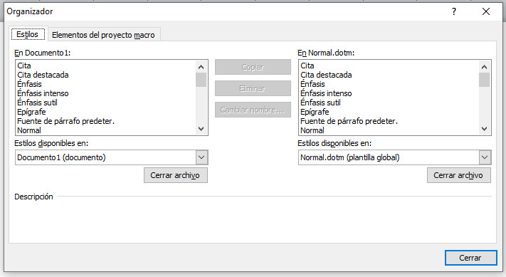 Word 2010. Estilos.