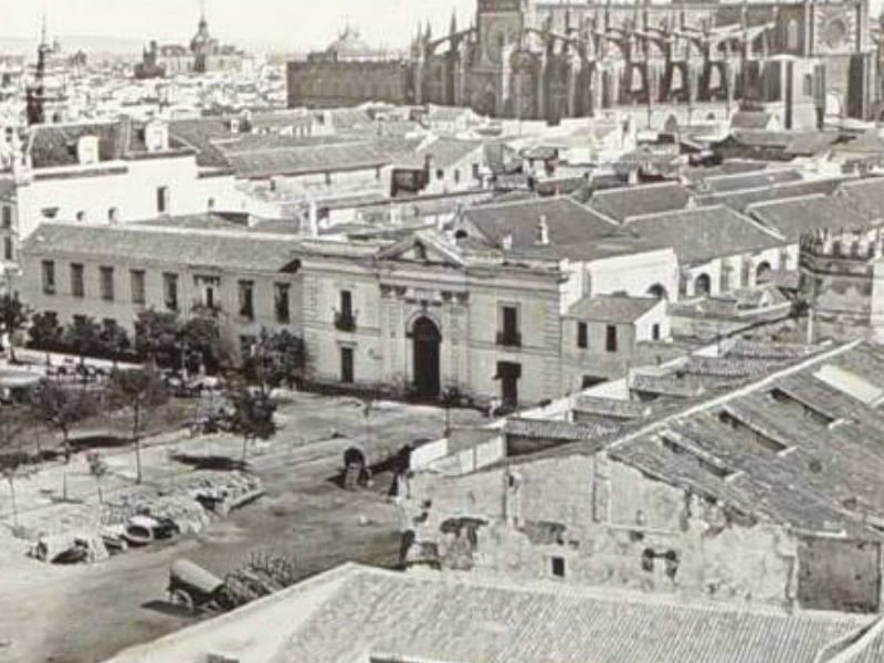 Antigua Aduana - Antigua Aduana. Desde la Torre del Oro. 1860