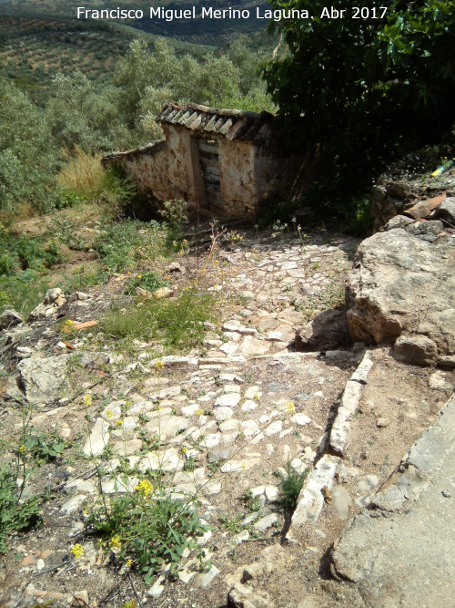 Los Charcones - Los Charcones. Calle empedrada escalonada