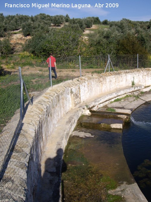 Estanque de Pedro Malena - Estanque de Pedro Malena. Entrada de aguas y escudo