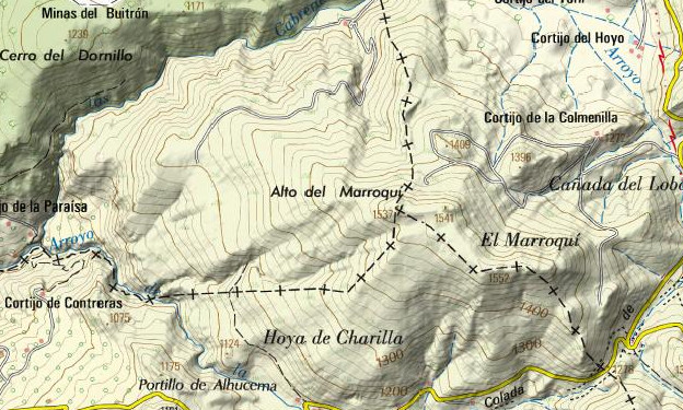 Alto del Marroqu - Alto del Marroqu. Mapa