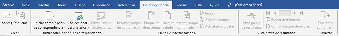 Revisar Word 2019. Cintas de opciones. Revisar