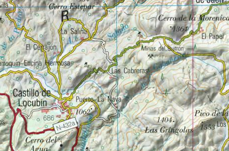 Las Cabreras - Las Cabreras. Mapa