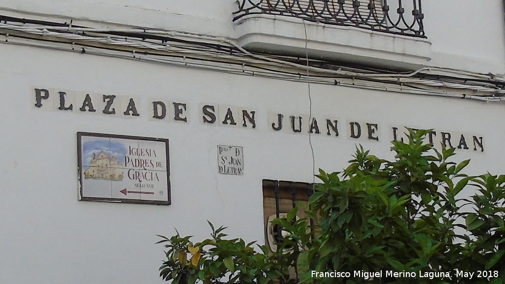 Plaza de San Juan de Letrn - Plaza de San Juan de Letrn. Azulejos