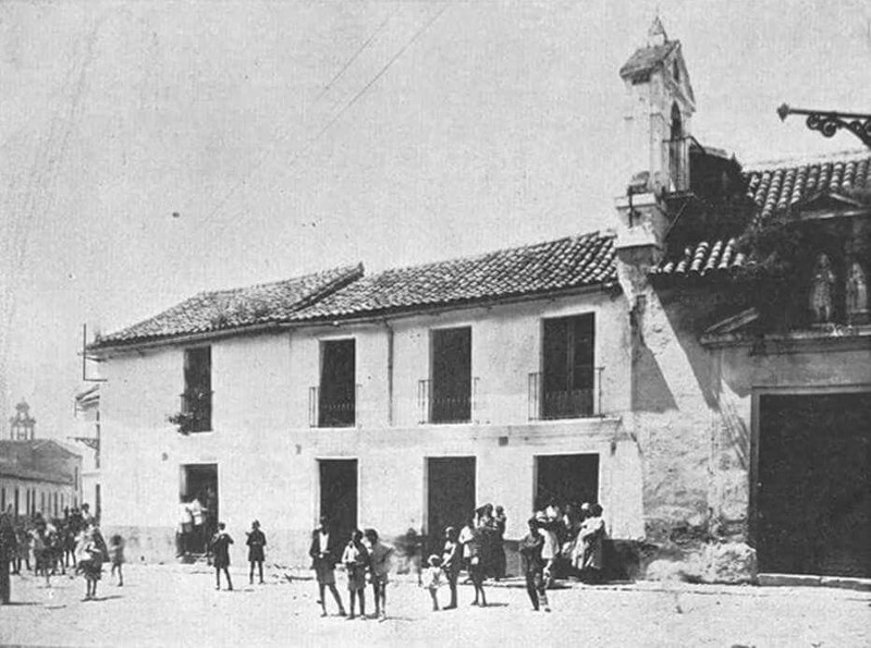Plaza de San Juan de Letrn - Plaza de San Juan de Letrn. Foto antigua