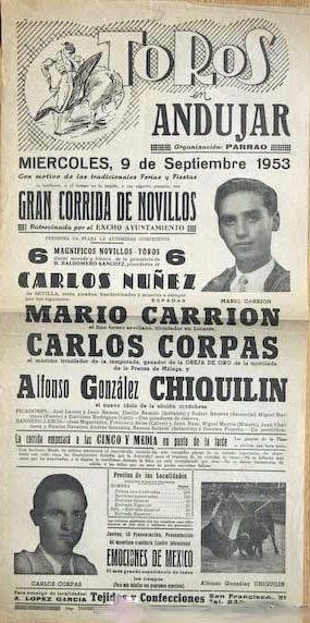 Plaza de Toros - Plaza de Toros. Cartel de 1953