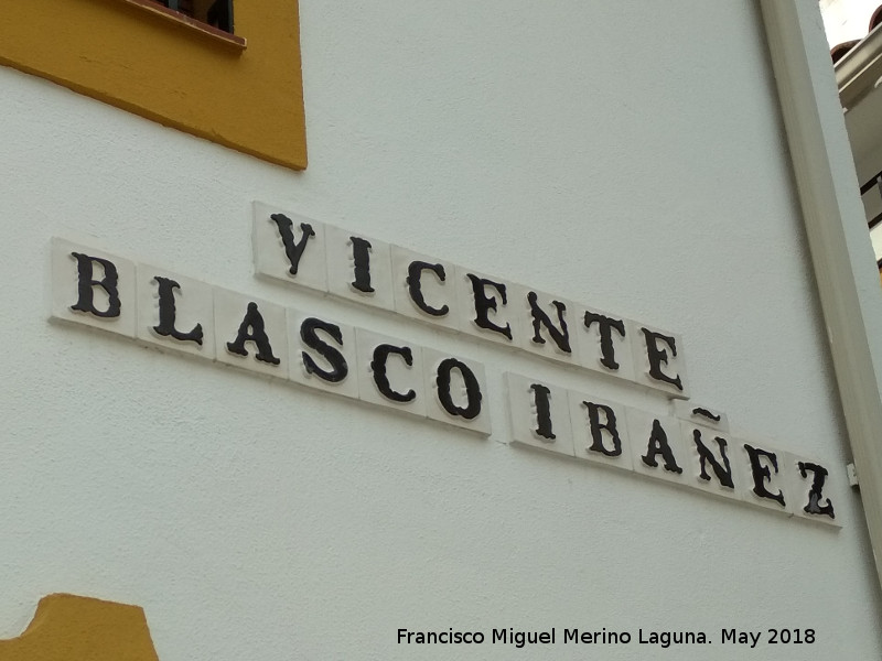 Calle Vicente Blasco Ibez - Calle Vicente Blasco Ibez. Azulejos