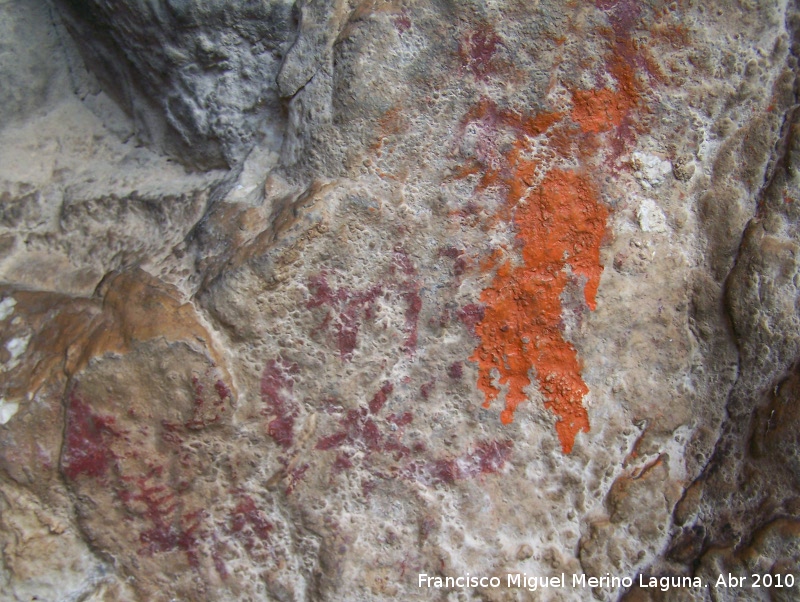Pinturas rupestres de la Cueva de los Herreros Grupo XI - Pinturas rupestres de la Cueva de los Herreros Grupo XI. Subgrupo principal