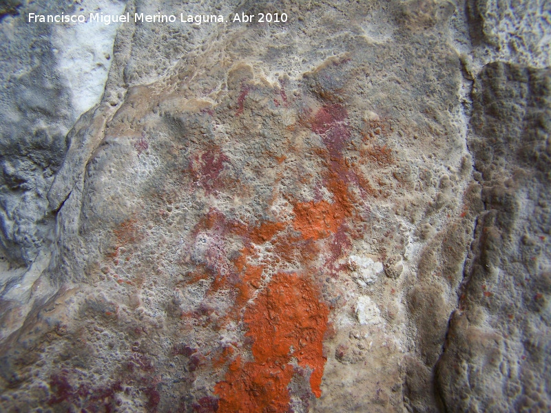 Pinturas rupestres de la Cueva de los Herreros Grupo XI - Pinturas rupestres de la Cueva de los Herreros Grupo XI. Dos antropomorfos del subgrupo principal